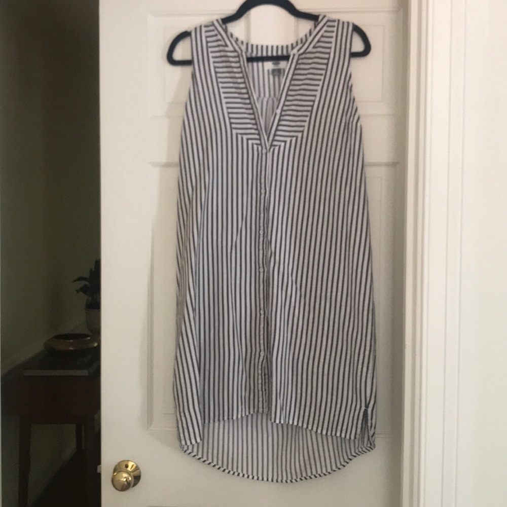 Old Navy sleeveless dress with stripes